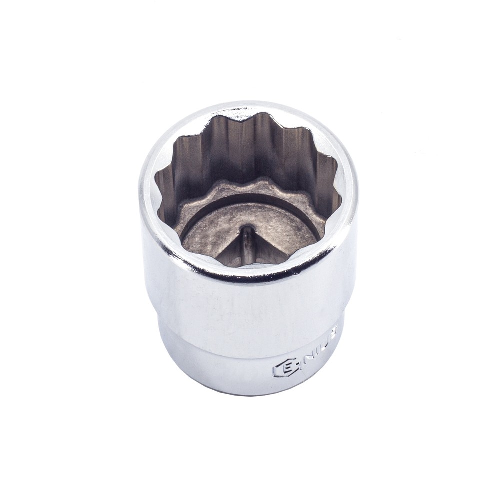 Genius Tools 1/2" Dr. 10mm Hand Socket (12-Point) - 433810