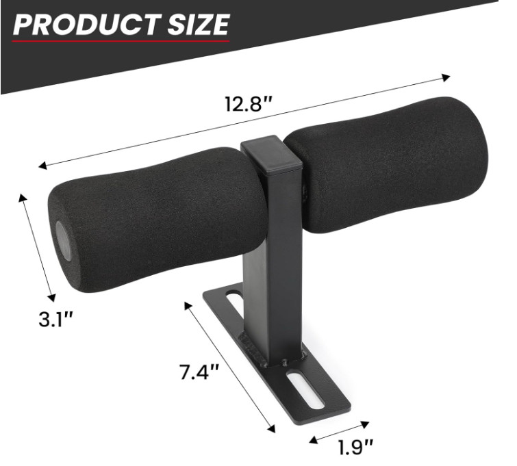 Nordic Hamstring Curl Squat Rack Attachment, Sit Up Assistant Device Abdomina...