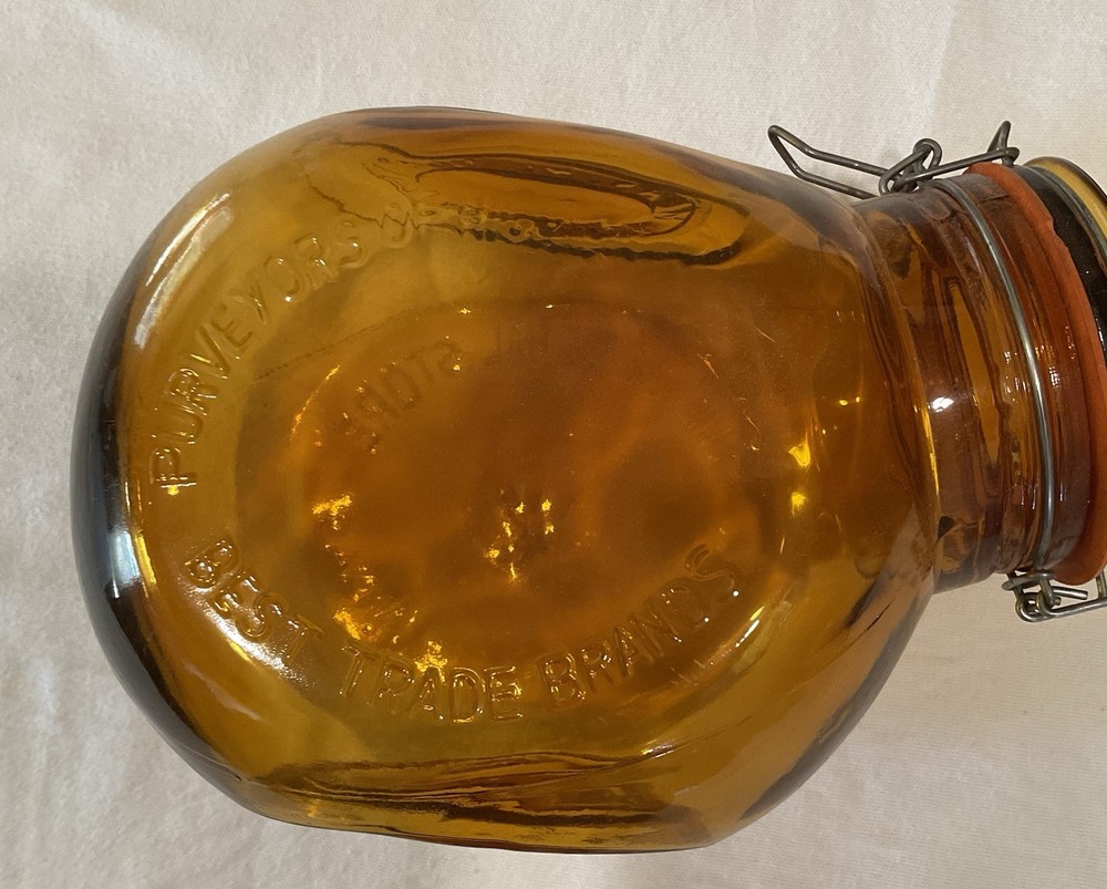 General Store 1 Gallon Amber Counter Jar