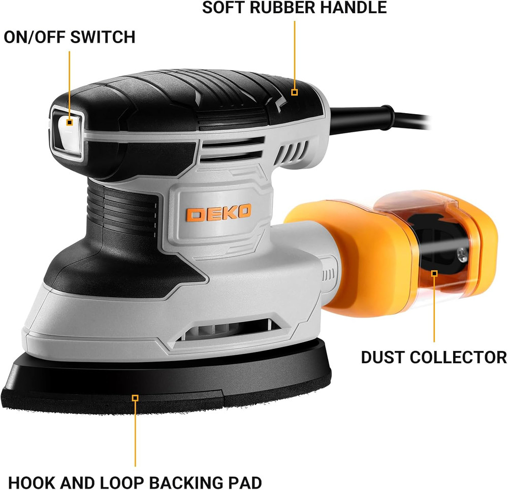 Detail Sander: DEKOPRO Multi-Function Mouse Sander Electric Sander Tool Corded P