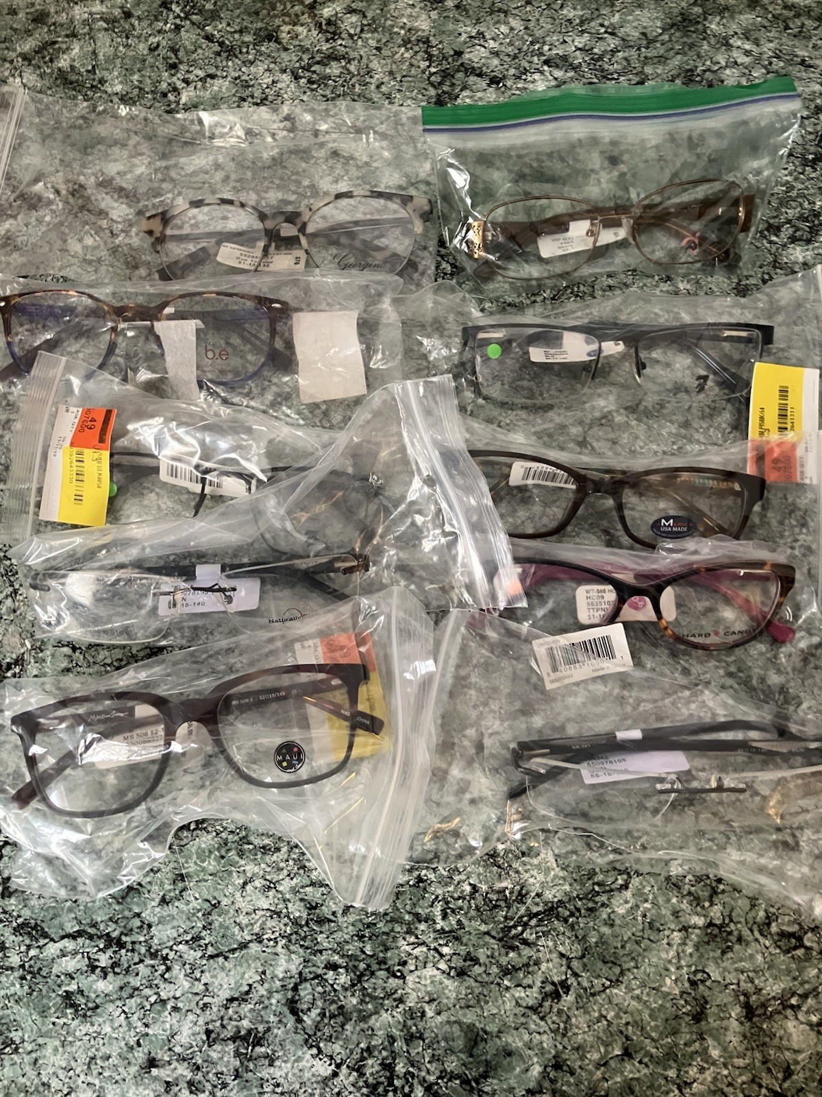 Bulk Lot Of 50 Preowned Random Eyeglasses/ Readers Various Strengths And Frames