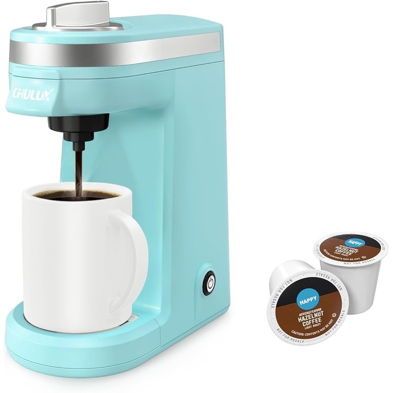 Single Cup Coffee Maker Compatible W/ K-Cups Compact Portable Fast Brewing New