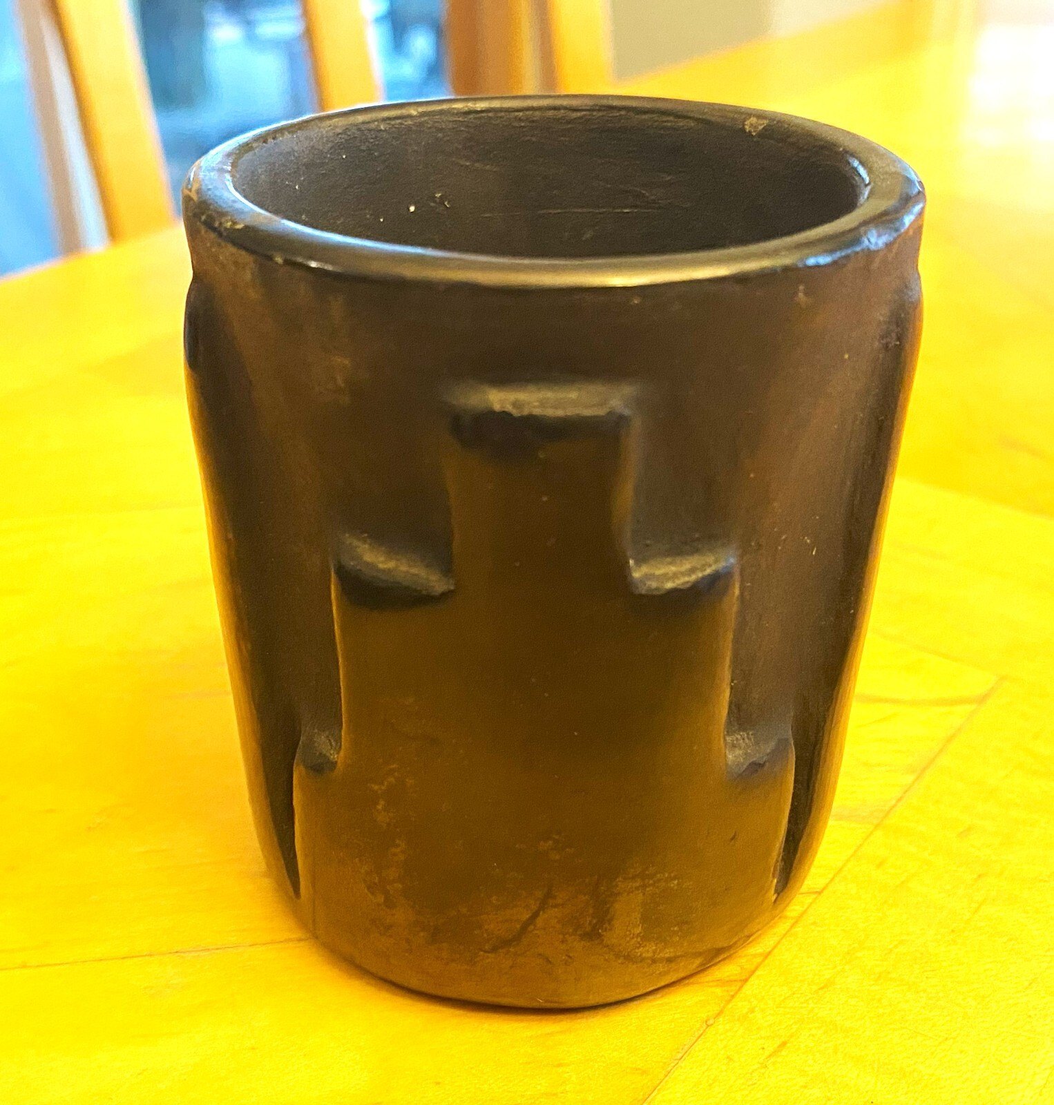 Antique Pueblo Native American Blackware Bowl Signed Rose Gonzalez