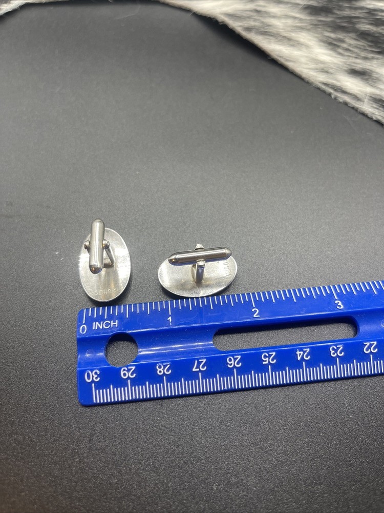 Stunning Silvertone Vintage Cuff Links #Q42