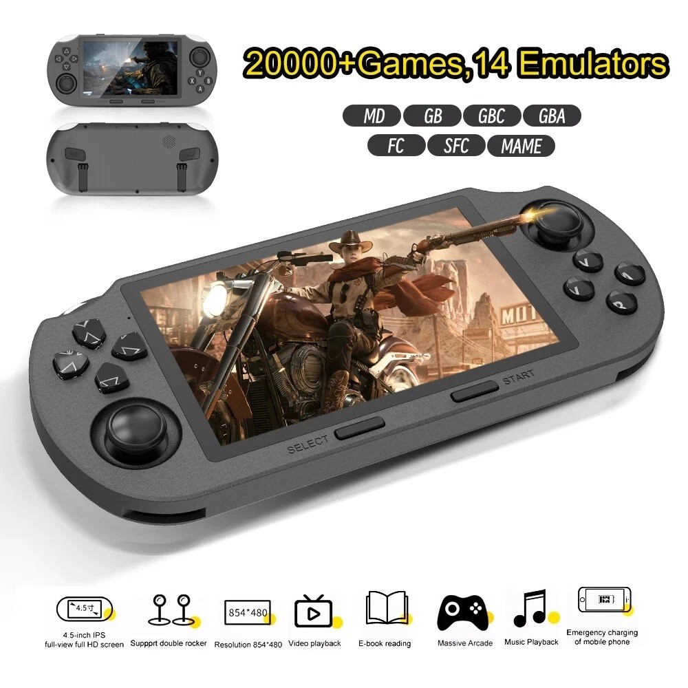 SF3000 Handheld Retro Gaming Console,Video Emulator Console IPS With 20000 Games