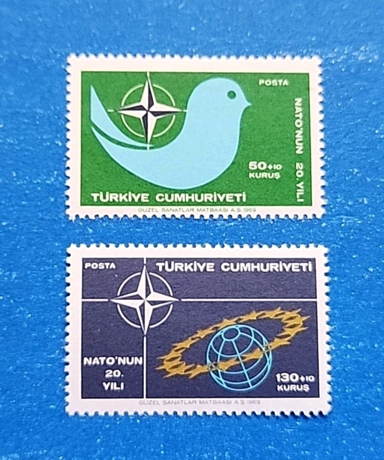 Turkey Stamps, Scott B128-B129 Complete Set MLH