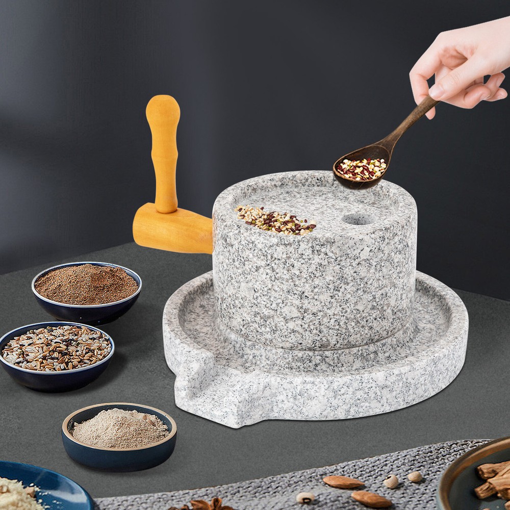 Stone Grainer Mill, Hand Stone Grinder Natural Granite Paste Mill