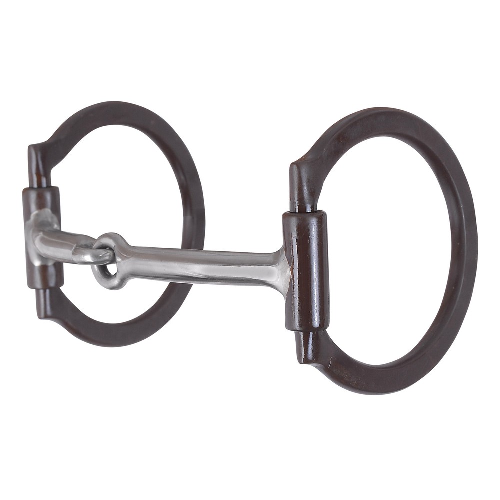 Circle R by Reinsman Brown Iron Offset Dee 7/16 Snaffle Bit - 5" - Stage A