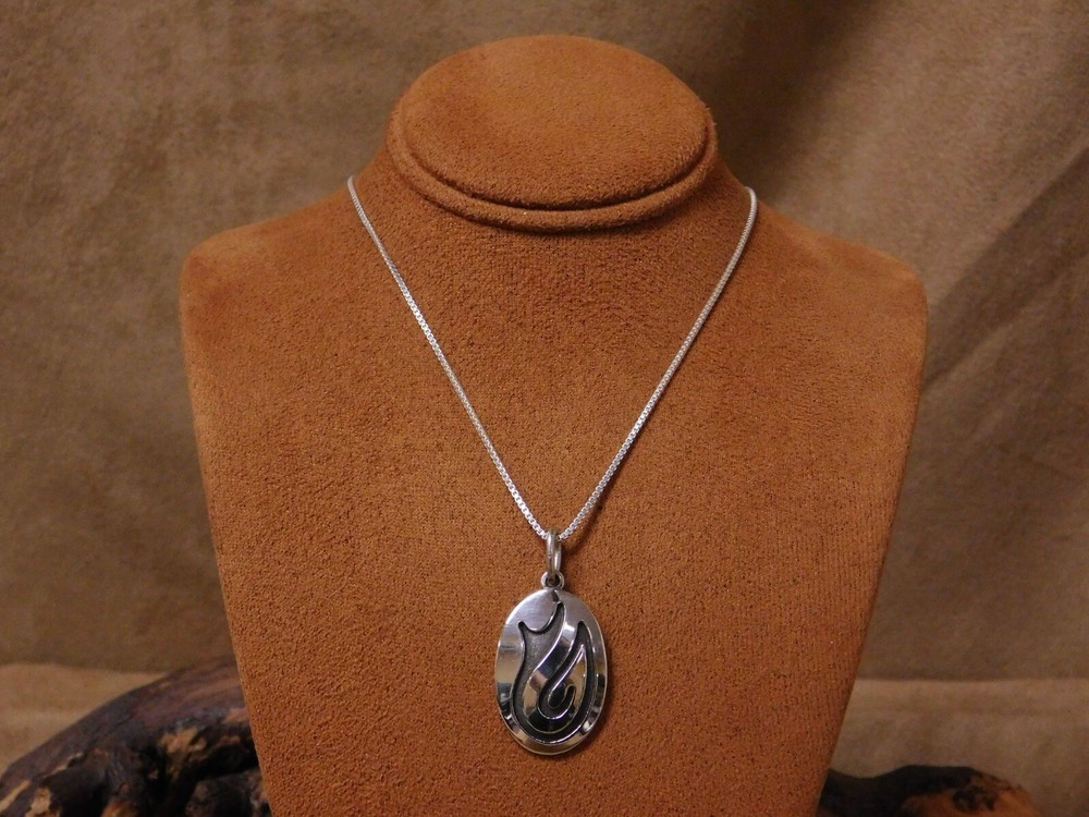 Vintage Sterling Silver Overlay Necklace