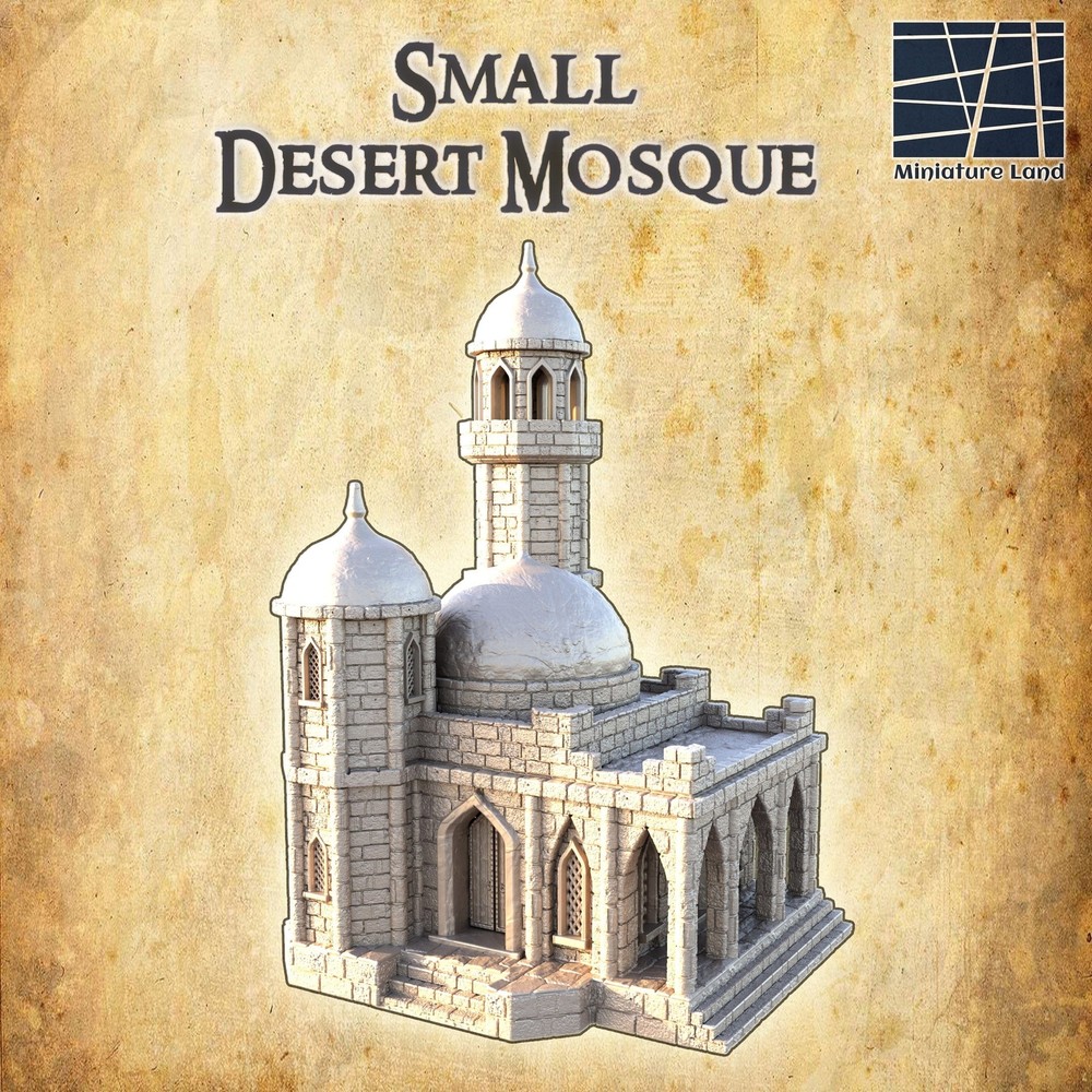 Small Desert Mosque - Fantasy Tabletop Terrain