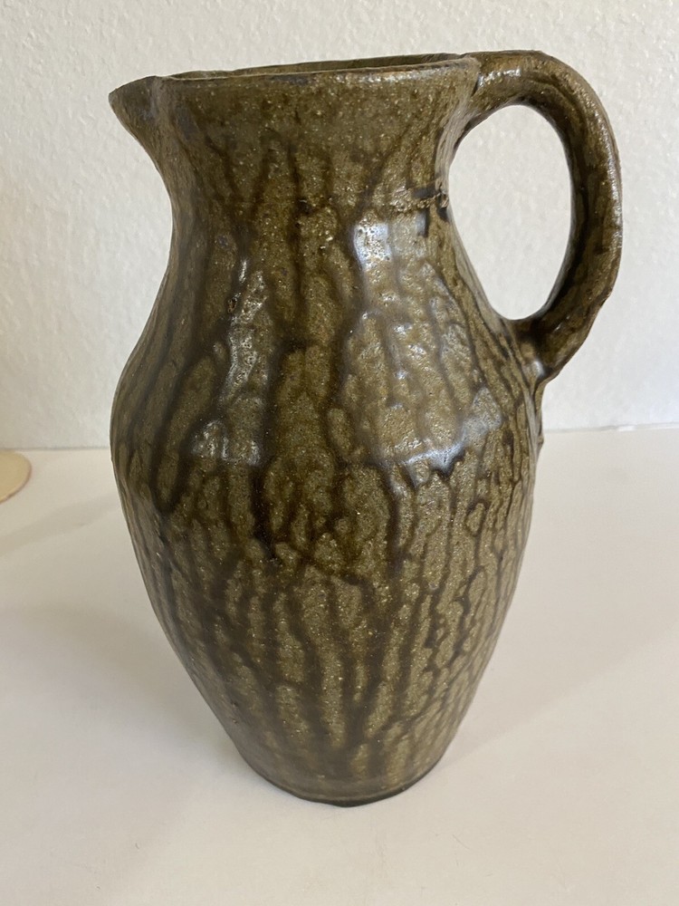 Grace Nell Hewell ~ Alkaline Drip Glaze ~ Pottery Pitcher ~ 10"