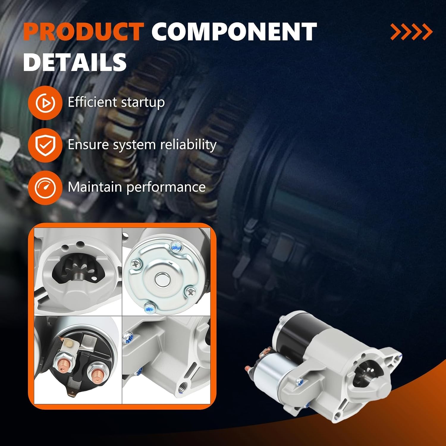 Starter 17948 For Dodge Ram 1500 2500 3500 Durango Cherokee 2009-2018 5.7L V8