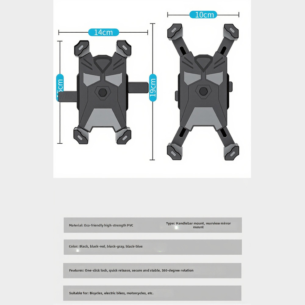 Secure Handlebar Phone Mount Shock Resistant for Long Distance Cycling