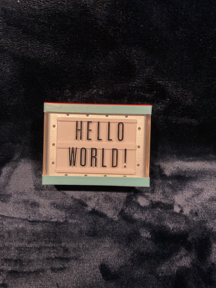 Itty-Bitty Desk Marquee! Sign Light It! NEW- Free Ship