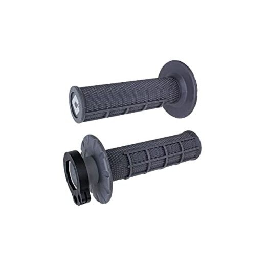 Half Waffle V2 MX Lock-On Grips - 2 & 4-Stroke (Graphite)