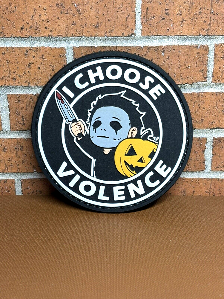 PVC Morale Tactical Patch - Michael Myers Patch - I Choose Violence Patch