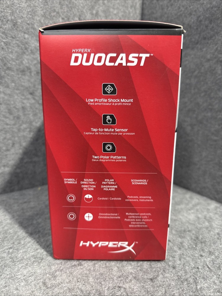 HyperX Doucast Microphone, Customizable RGB Light, PS4 & PS5 - 4P5E2AA