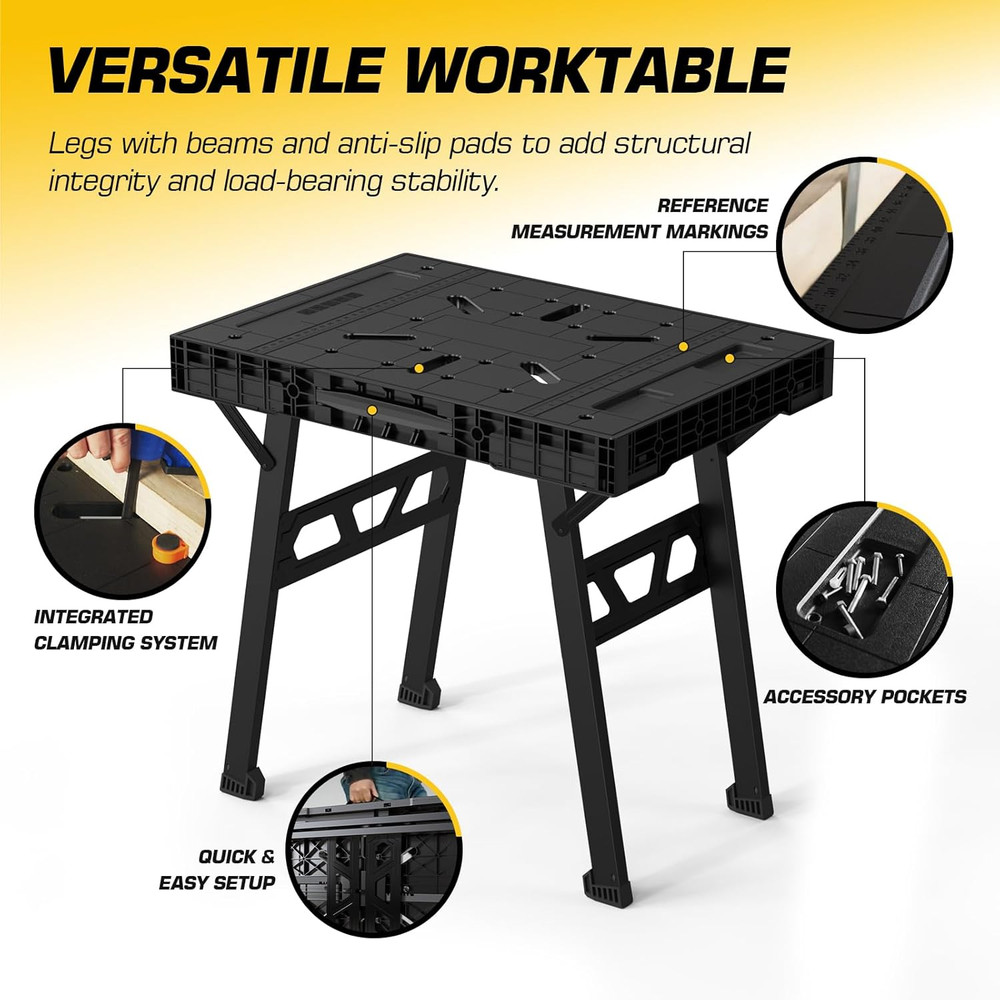 Express Folding Work Table, Easy Setup Portable Folding Work Table & Portable Fo