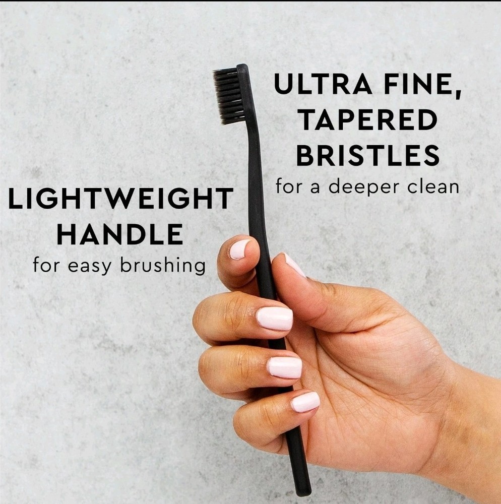 MOON Soft Bristle Toothbrush 2-Pack - Extra Soft Toothbrushes for Adults, Sen...