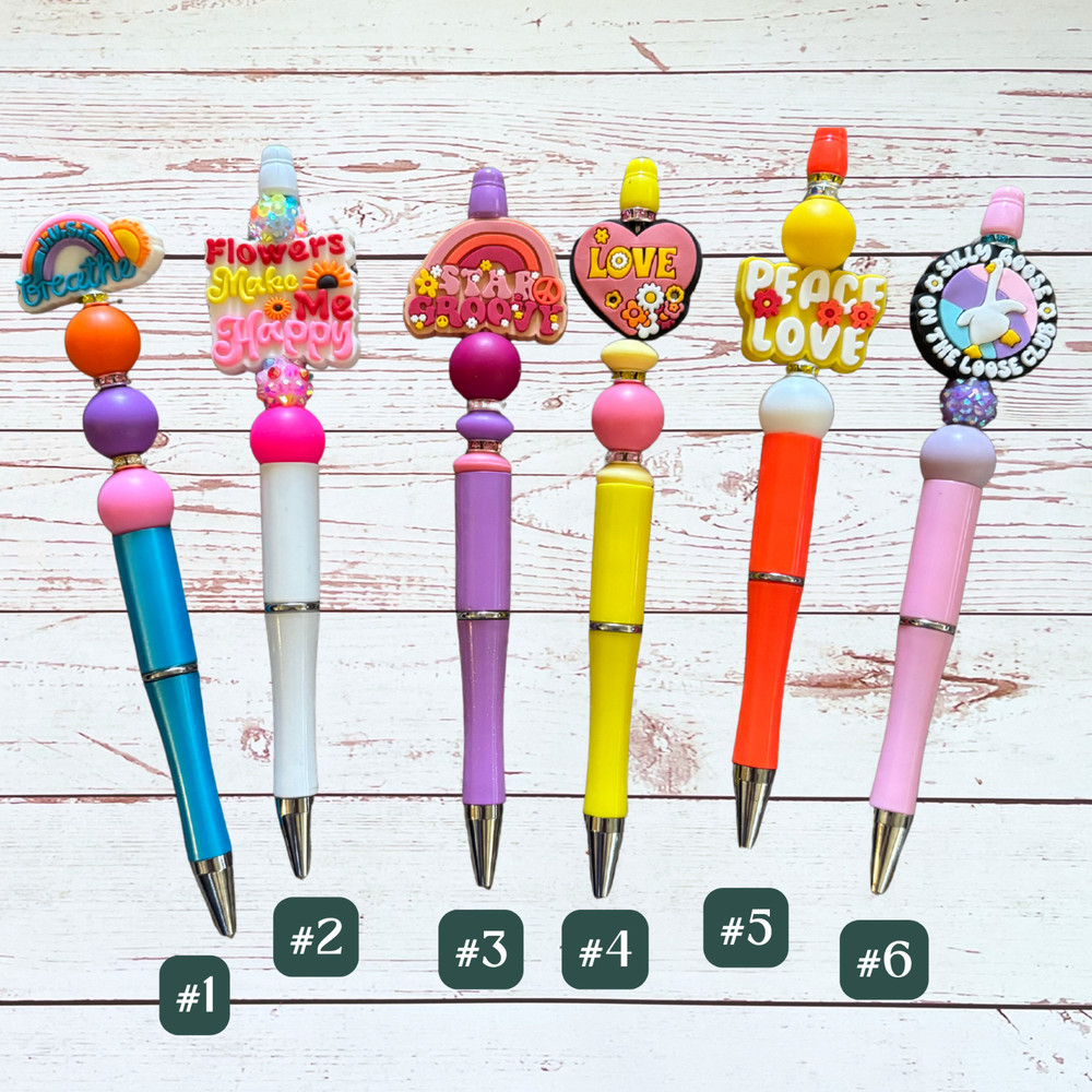 Positivity Beaded Pen Set | Uplifting Everyday Reminders
