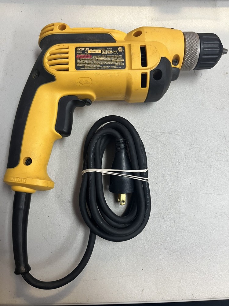 DeWalt DWD110 Corded 3/8" VSR Drill Variable Speed Reversible
