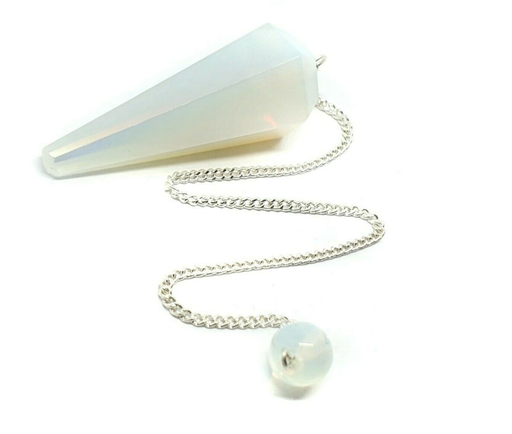 Opalite Pendulum Dowser Sea Opal Dowsing Divination Gemstone Crystal Argenon