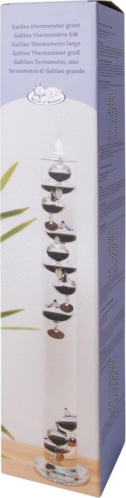 Classic Galileo Thermometer - Reusable, Wipe Clean