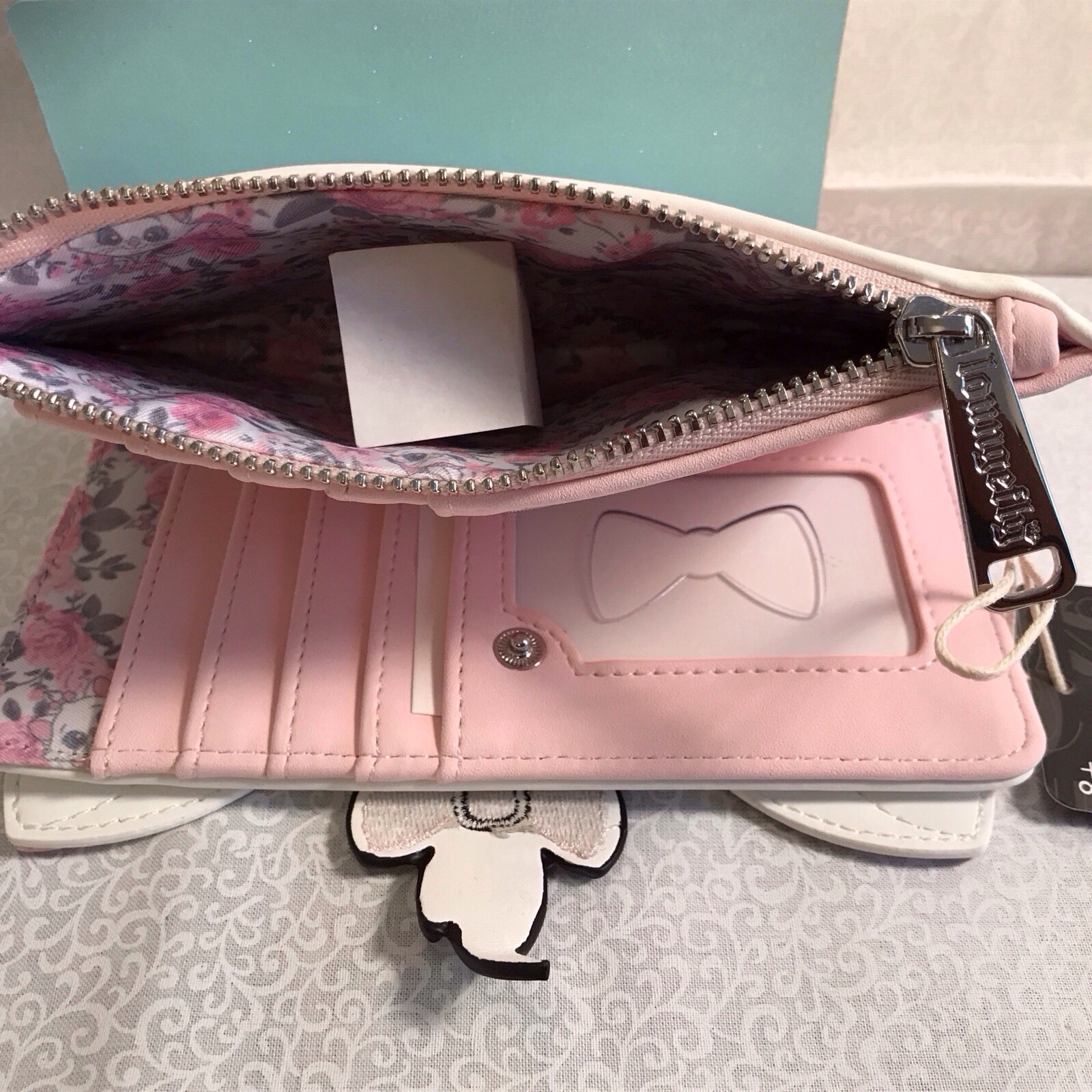 Disney Loungefly Aristocats Marie snap wallet with zip coin purse RARE HTF W/TAG