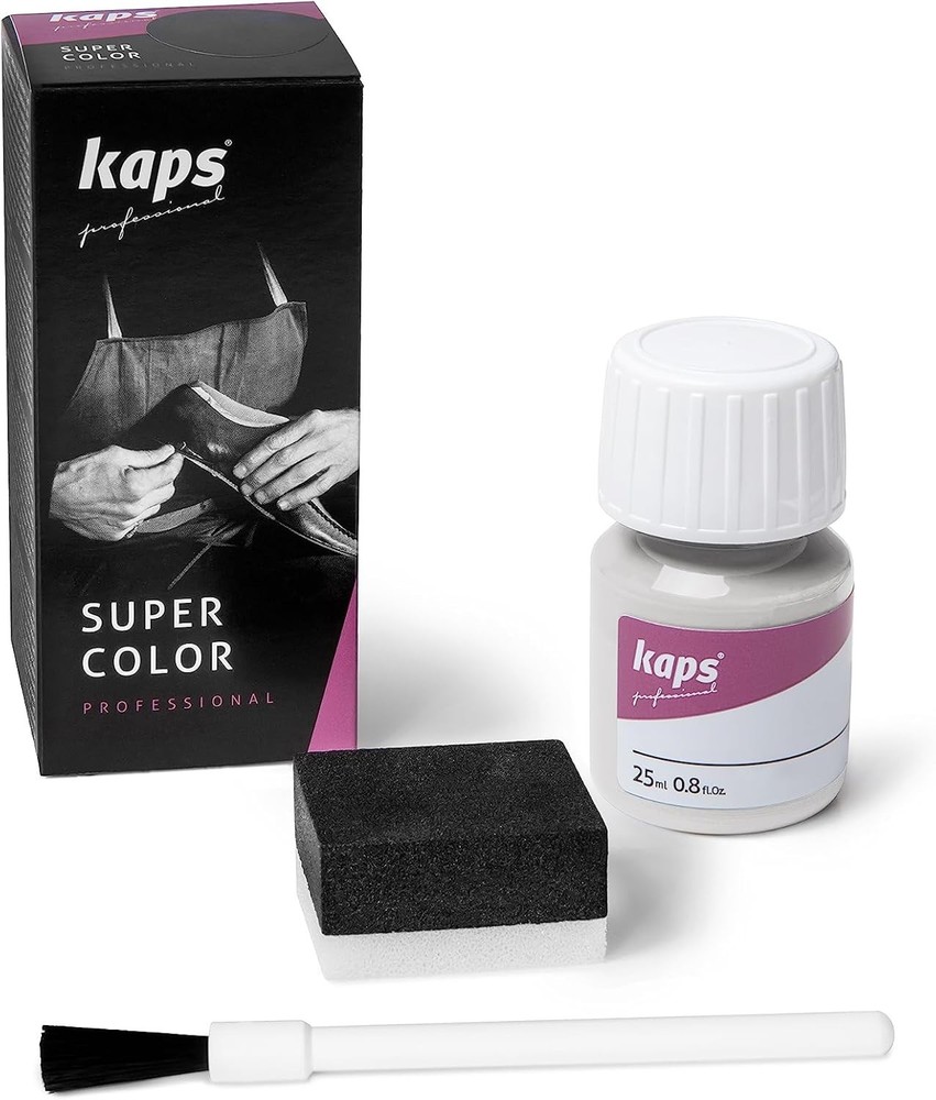 Versatile Leather Dye Paint with Brush & Sponge - Color 101 White - 70 Options