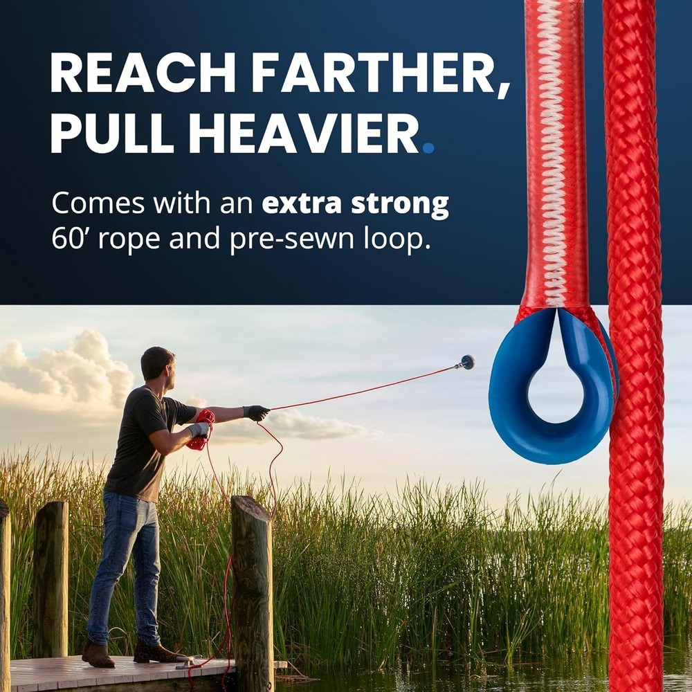 Complete Magnet Fishing Set with 2600 lb Pull Force, Gloves and Grappling Hook