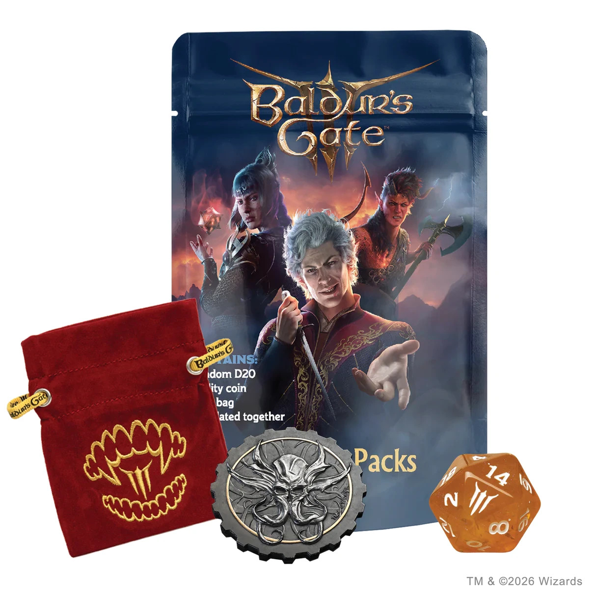 SIRIUS DICE - D&D Dungeons & Dragons: Baldur's Gate 3 Treasure Pack x1