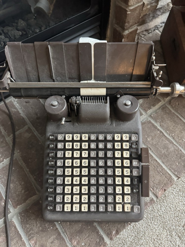Vintage Working Burroughs Adding Machine