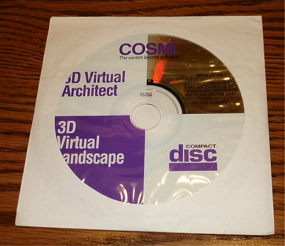 3D Virtual Architect / 3D Virtual Landscape - Cosmi 2002 CD-ROM