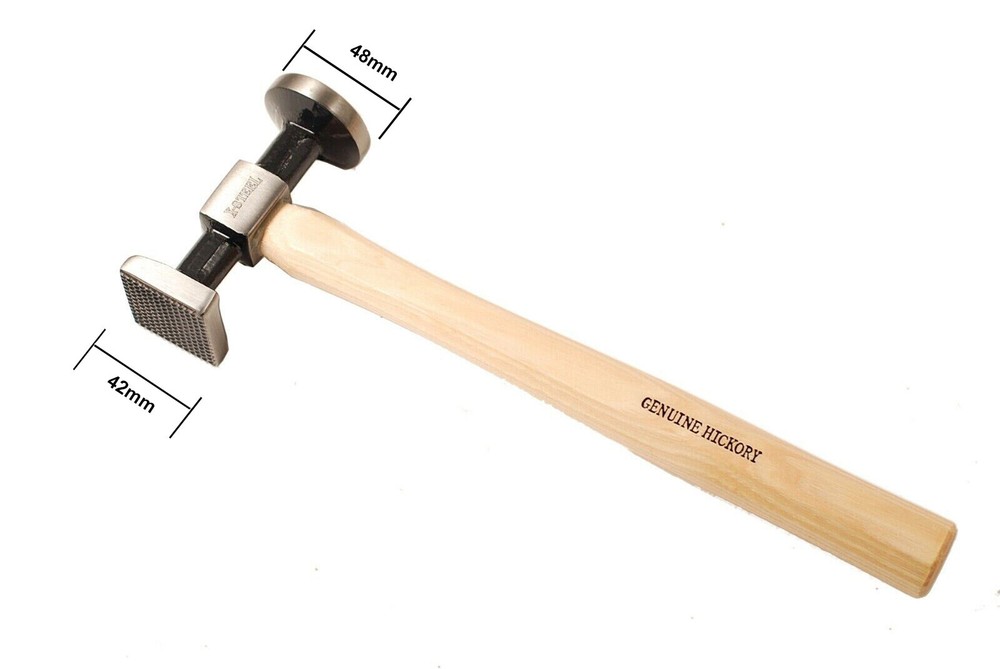 Car Panel Beating Hammer: Straight Pein Pick/Cross Chisel/Shrinking Hickory HDL