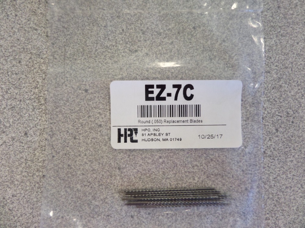 HPC EZ-7C .050 SPIRAL BROKEN KEY EXTRACTOR REPLACEMENT BLADES 10 PACK