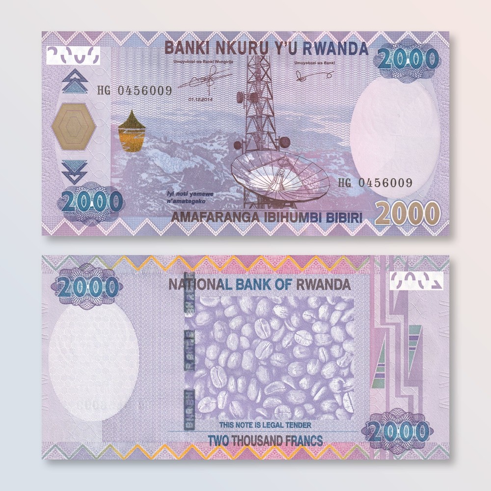 Rwanda 2000 Francs, 2014, B139a, P40, UNC