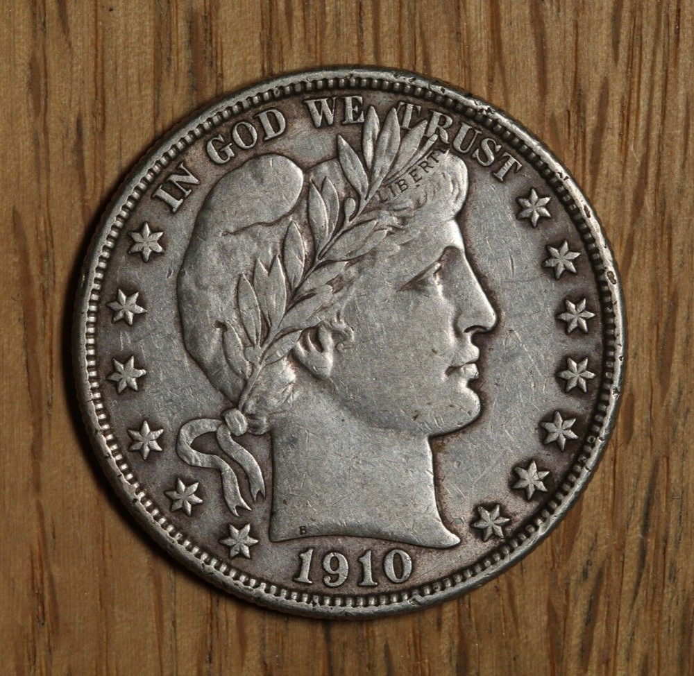 1910 S - Barber Half Dollar - XF - Extra Fine