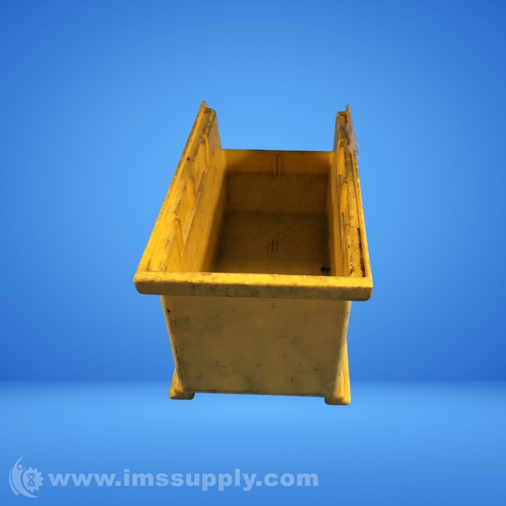 Uline S-12415 Yellow Plastic Stackable Storage Bin USIP