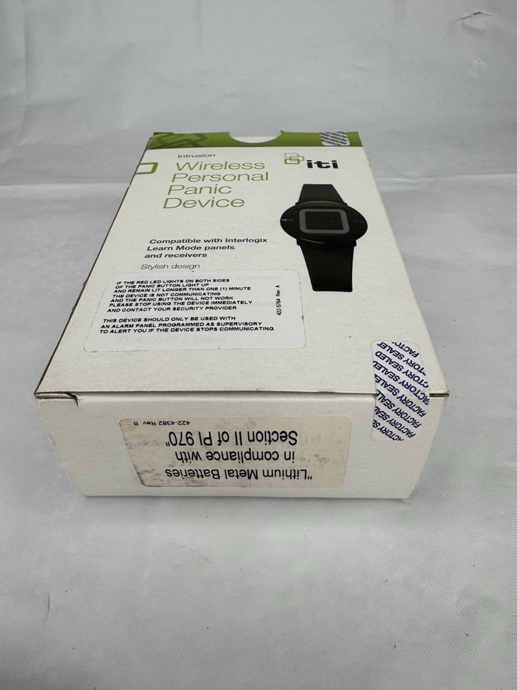 INTRUSION ITI wireless personal panic alarm device WHITE