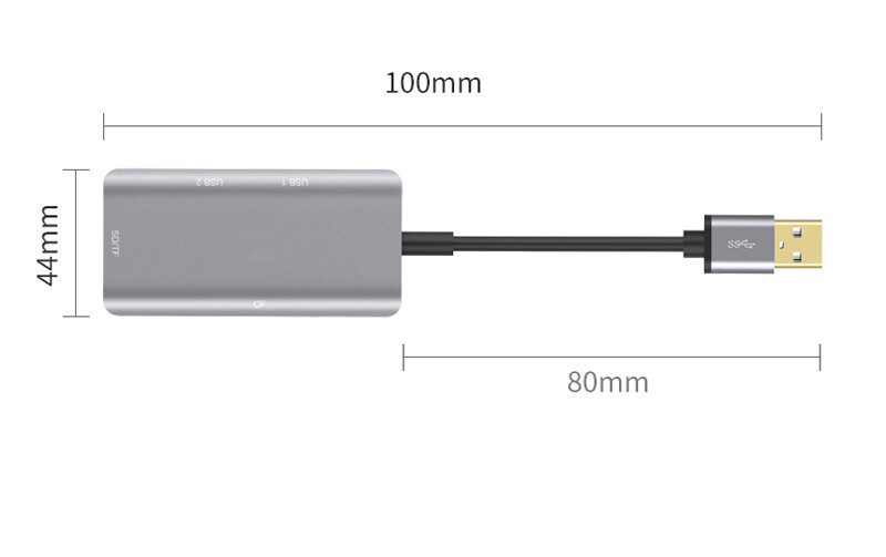 5in1 USB 3.0 SD CF Compact Flash TF MicroSD Card Reader for U Disk Mouse Writer