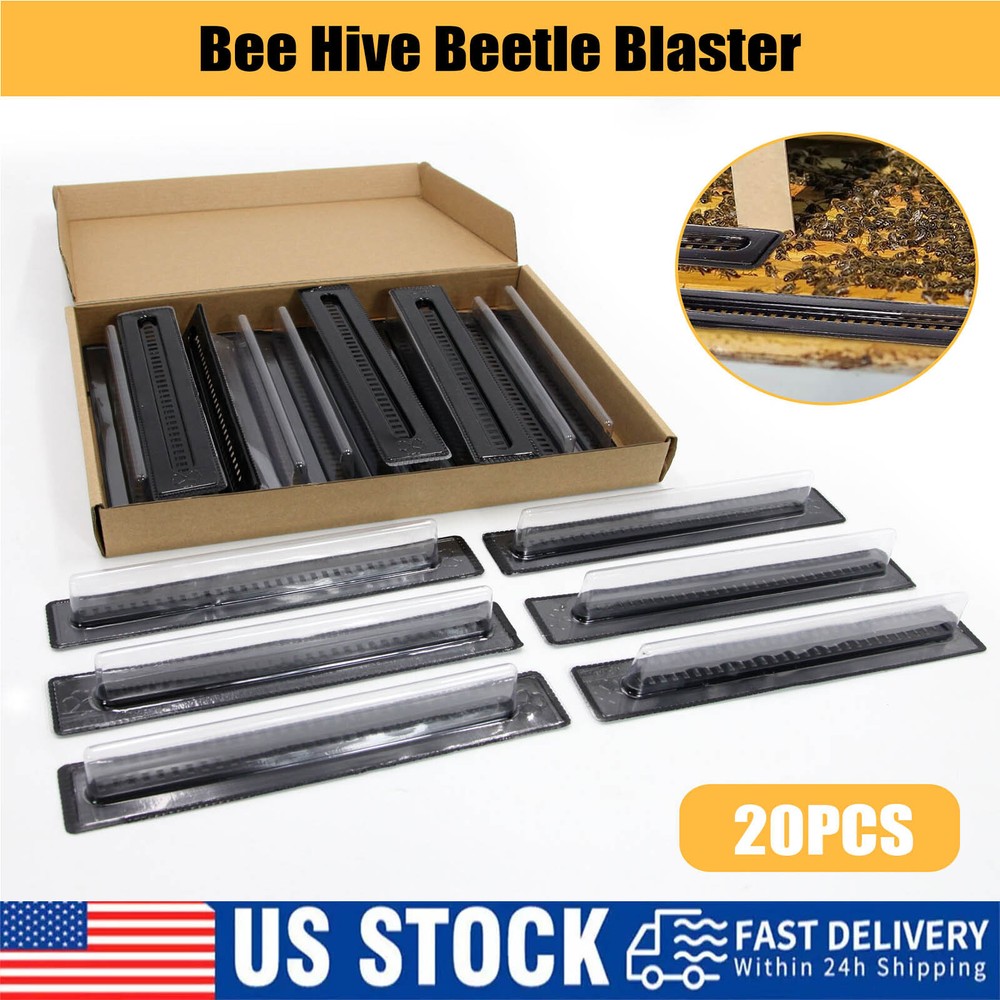 20Pcs Plastic Small Bee Hive Beetle Blaster Beehive Beetle Trap Beekeeping Tools
