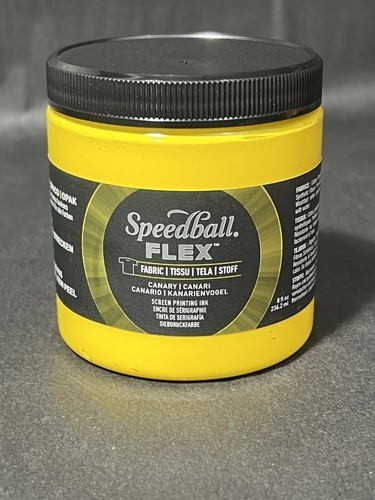 SPEEDBALL FLEX -SCREEN PRINTING INK -  8 OZ - CANARY YELLOW