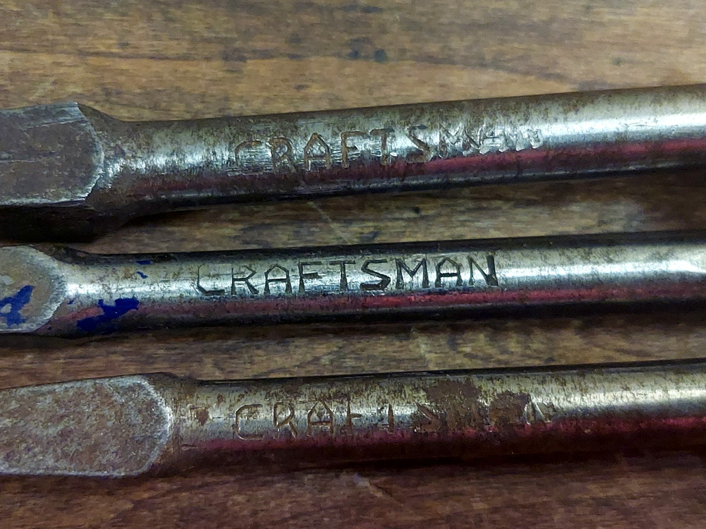 Vintage Craftsman Countersink Auger Bits Flat Head Screwdriver Bit