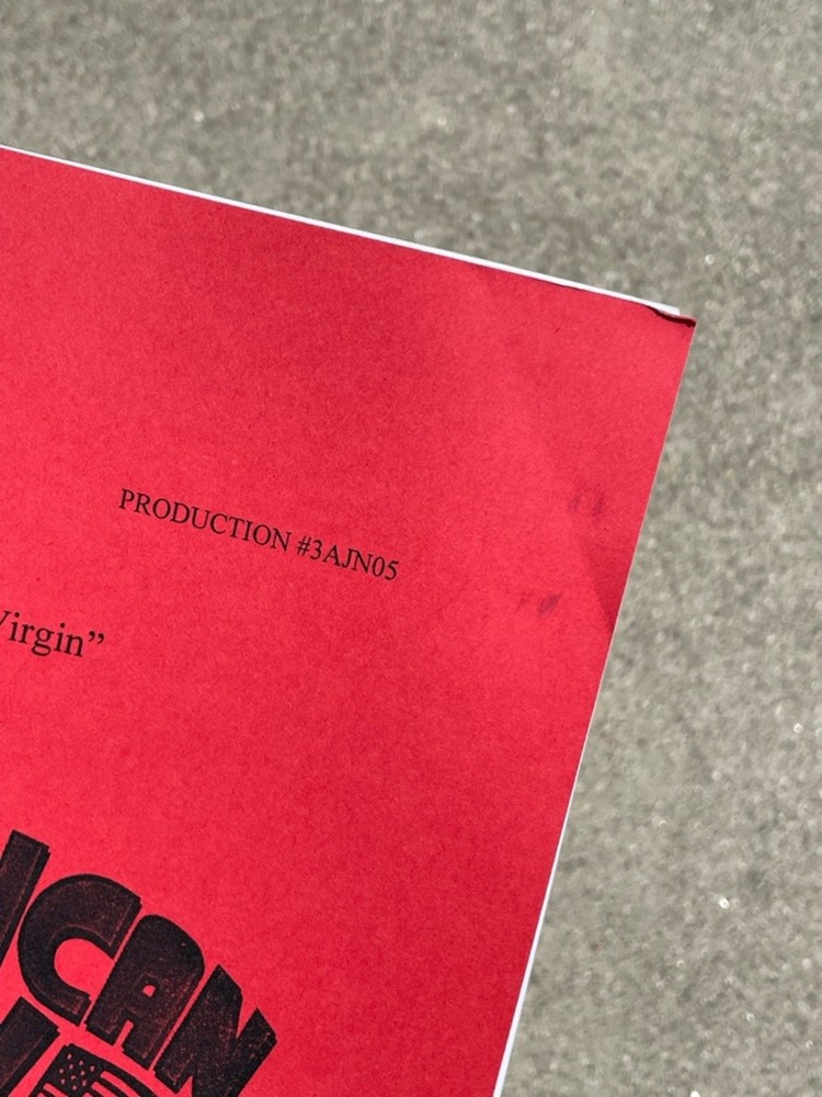 RARE American Dad Comic Con 2007 Panel Draft 42-Yr Old Virgin Production Script