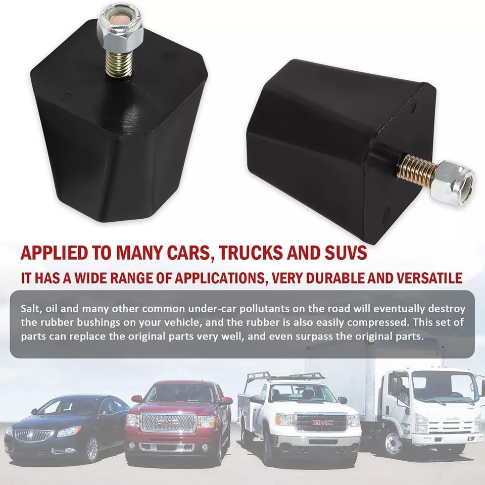 9.9136G Universal Bump Stop Set 2” Tall Suspensions for Overload/ Leaf Spring