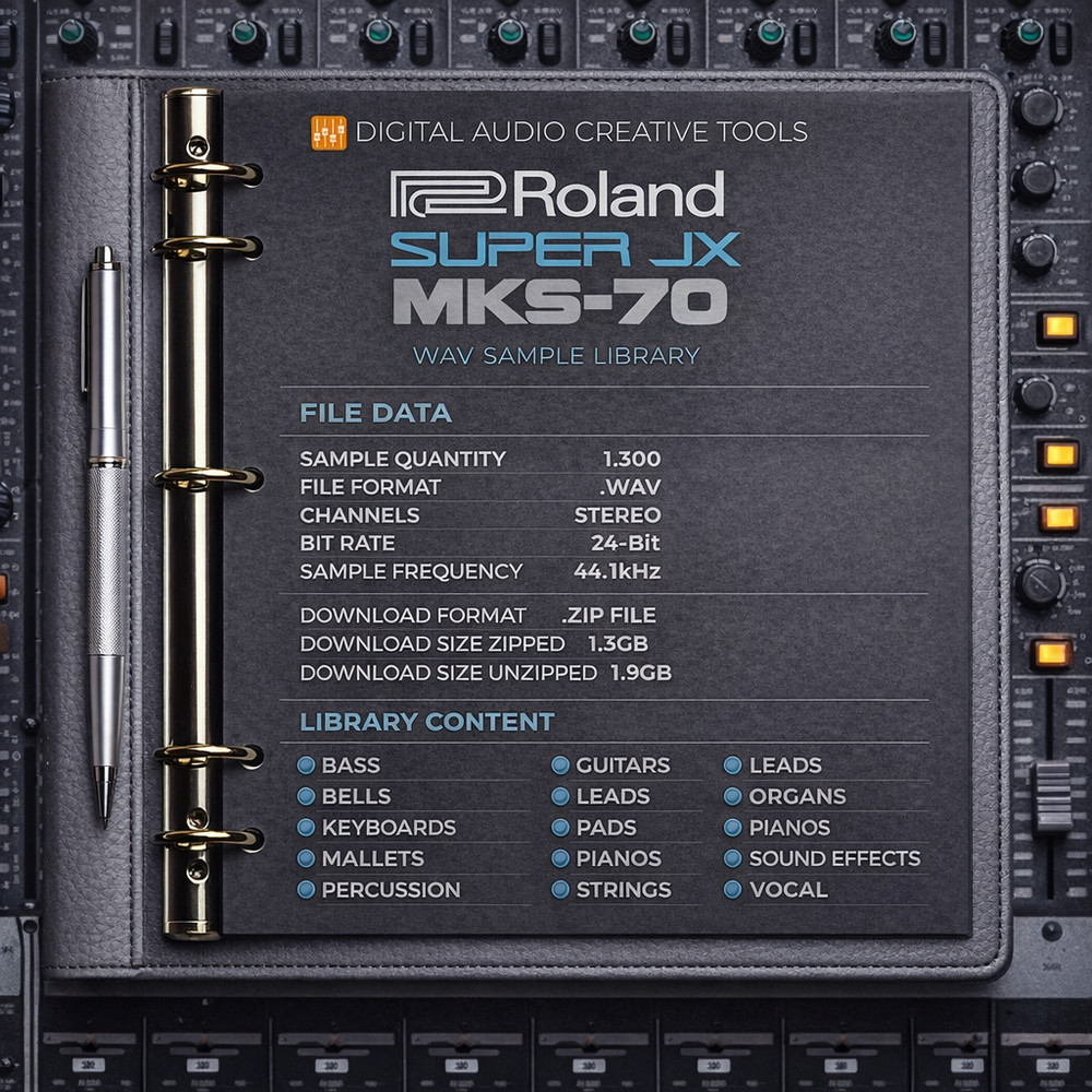 Roland Super JX MKS-70 Synth Sample Library