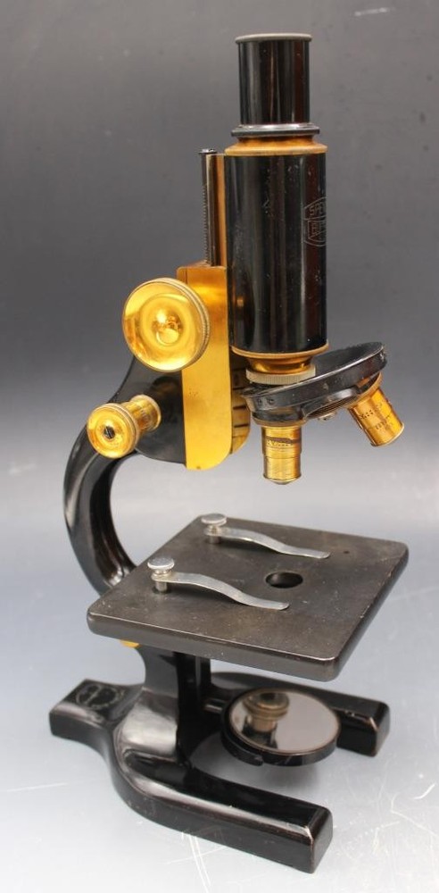 Antique Buffalo Spencer Microscope w/ Case Williams Brown & Earle