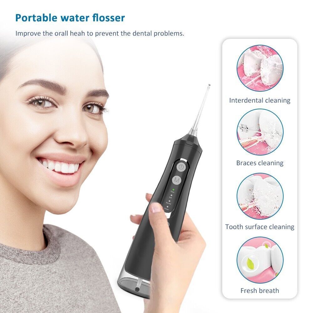 Cordless Water Flosser Dental Oral Irrigator Travel Teeth Cleaner Floss Pick NEW
