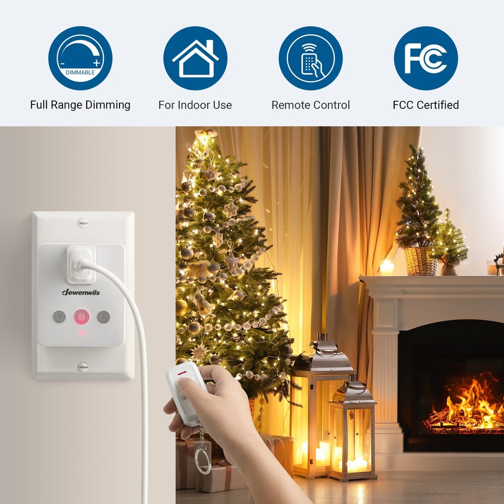 DEWENWILS Dimmer Switches for Led Lights, Remote Light Dimmer 100FT Range