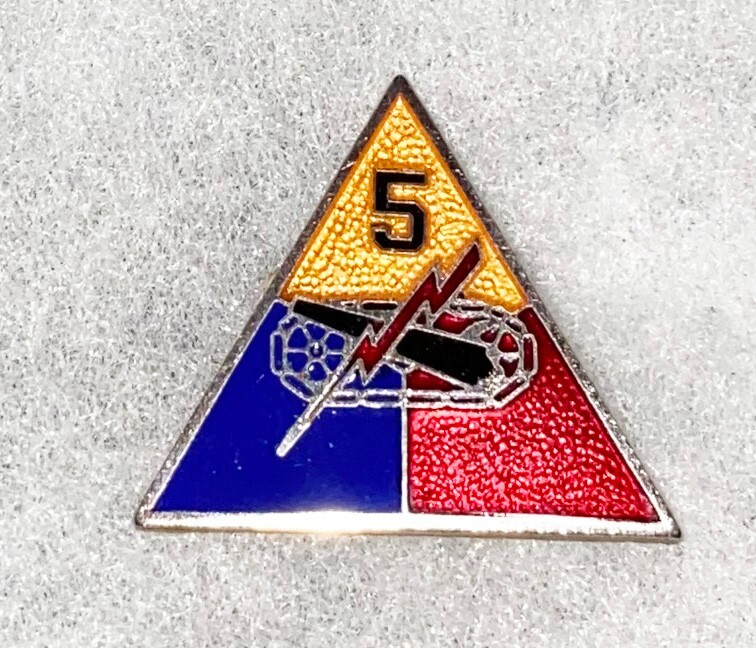 WWII 5th Armor Division Patch Type DI